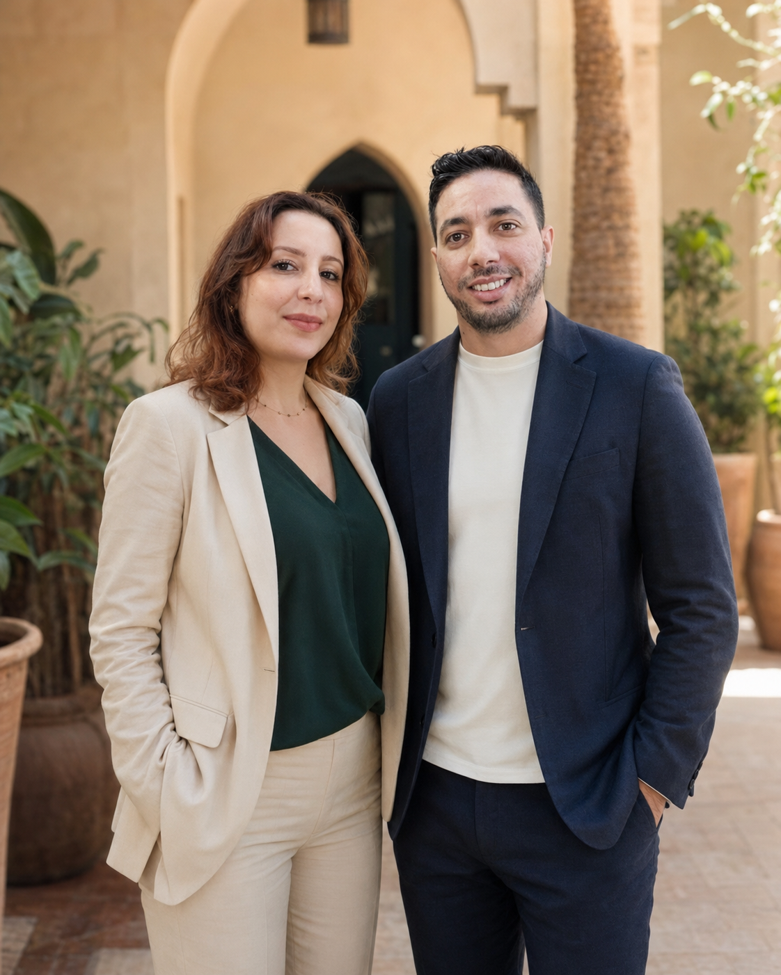 Farah et Redouane, cofondateurs de Nexella à Marrakech